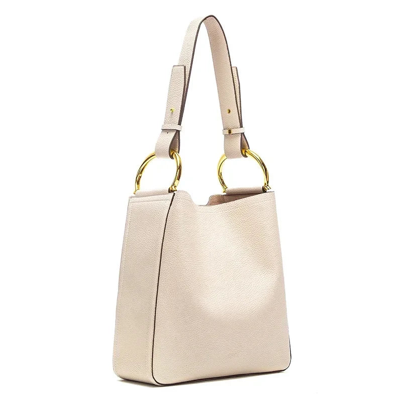 Women's Business Commuter Shoulder Bag Women's Tote Bag Autumn High Quality Simple Beige Texture
