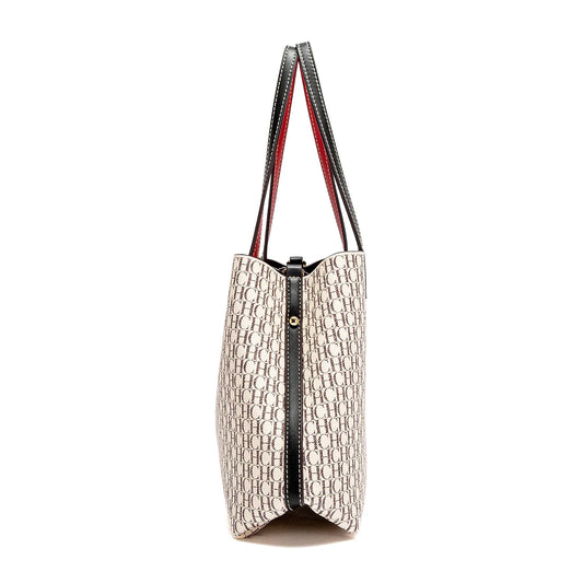 Tote Bag Spring Large Capacity Handbag Simple Beige 27x12x22cm