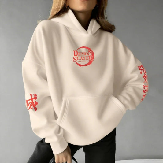 Demon Slayer Men's and Women's Hoodie Sweatshirt Tanjiro Kamado Anime Spring Autumn Winter Boy Long-sleeved Parent-child Outfit