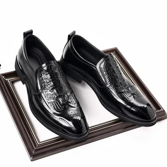 Leather Shoes For Man Genuine Leather Casual Shoes Fashion Business Oxford Shoes High Quality Designer Work Shoes