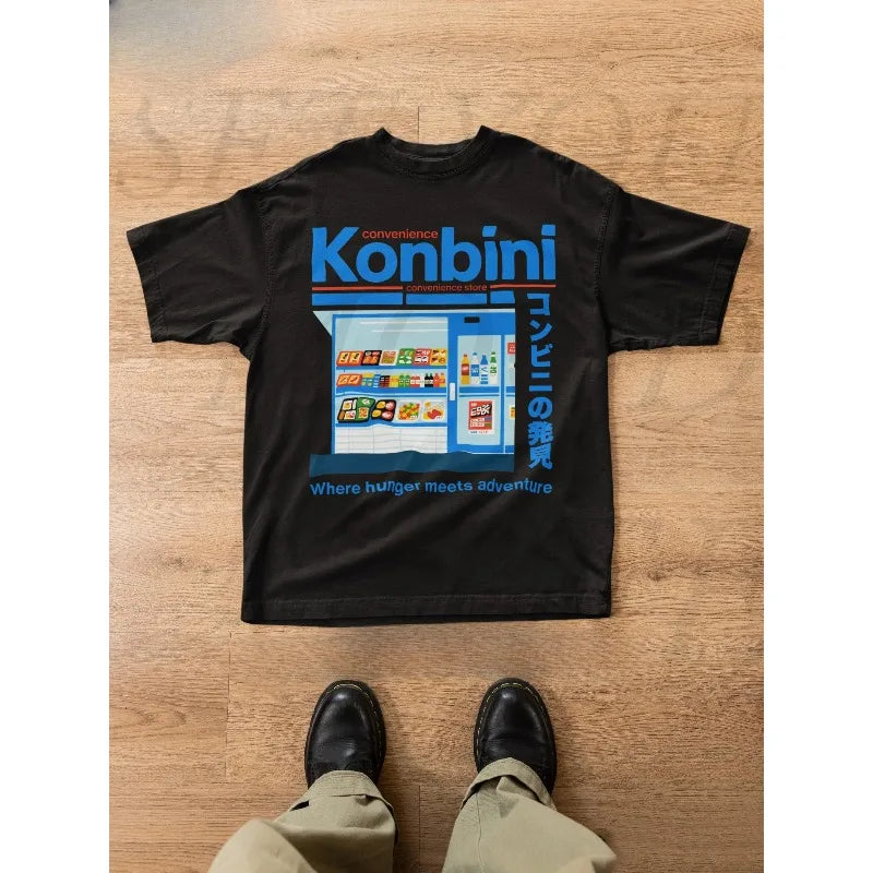 Japan Convenience Store T-shirt, 90s anime shirt, Japanese Streetwear, Harajuku shirt, Japan Retro shirt, Japan fashion, Vintage