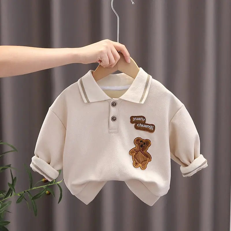 New Autumn Brand Kids Boys T-shirts Kids Spring Clothes Child T-shirt Clothing Costume Long Sleeve Tops Tee 1 2 3 4 5 Years