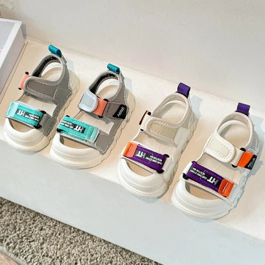 Kids Fashion Sport Sandals Girls Boys New Summer Casual Outdoor Non Slip Sole Sandals Lightweight Comfortable Design Beach Shoes