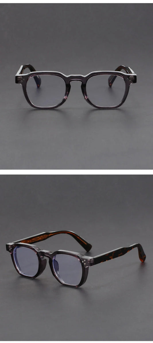 Classic Geometric Simple Retro Design Men's Anti-Blue Light Glasses Women's Reading Glasses Customizable Prescription