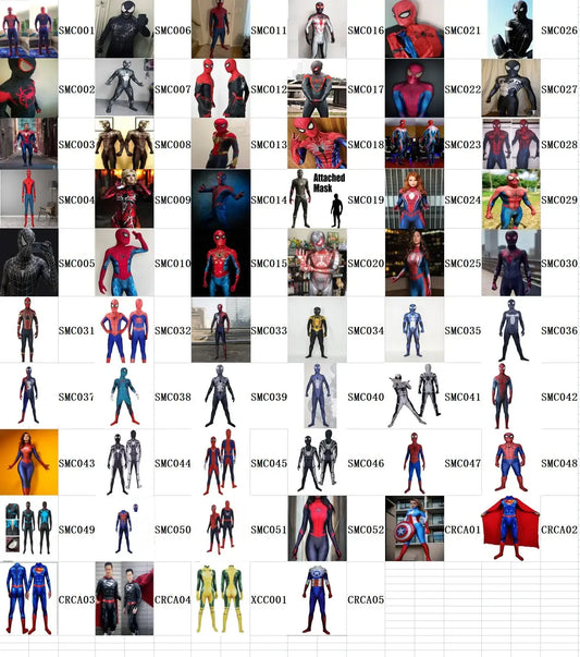 Adult Cosplay Superhero Halloween Costume Zentai Jumpsuit Bodysuit Suit Carnival