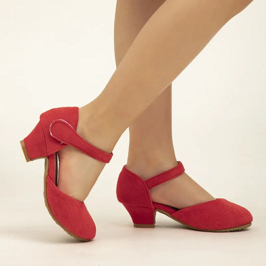 New Elegant Kids High Heels Fashion Stage Performance Princess Shoes for Girls Sweet Versatile Children Fashion Causal Sandals