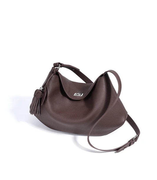 2026 Hot Top Grain Leather Spacious Tote Bag Fashionable Underarm Single Shoulder Crossbody Bag Women Chic Shopping Hobo Handbag