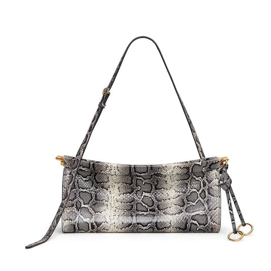 Luxury Serpentine Shoulder Bag Snake Pattern Underarm Bags for Women Designer Handbag Half Moon Crescent Bag NEW Clip Bags Purse