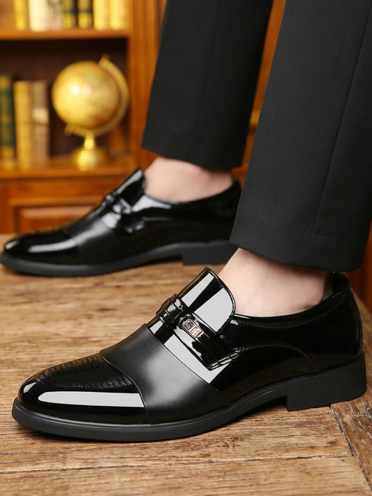 New men's formal leather Shoes Casual business non slip footwear Fashion minimalist work shoes Comfortable male
