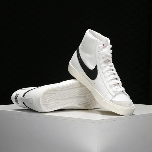 Official Authentic BLAZER MID '77 Men's and Women's Casual Comfortable Sneakers BQ6806-100