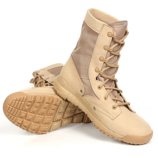 20266 Men Tactical Boots Winter Leather Ankle Boots Summer Desert Safety Shoes Men's Footwear Combat Boots
