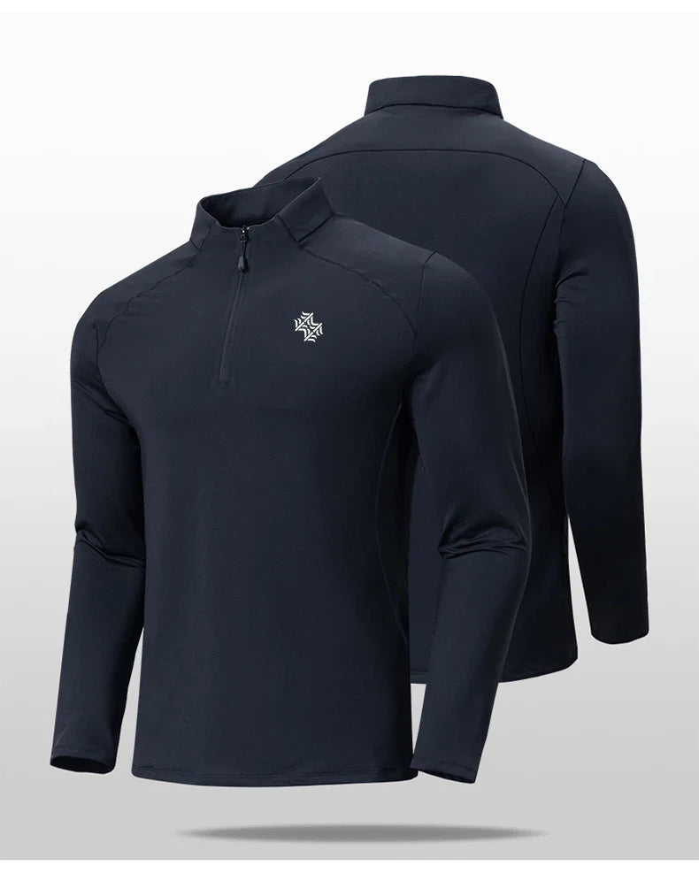Men's High Quality Cycling Hiking Outdoor Sports Long Sleeve T-Shirt Leisure Speed Dry Running Fitness Sports Clothing Tops