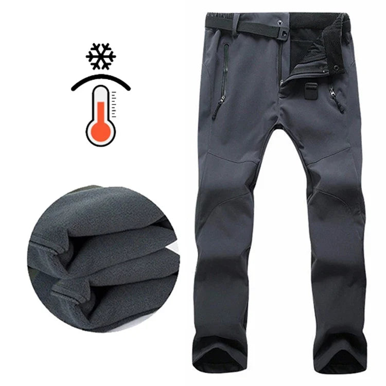 Young Girl Autumn Winter Pants Camping Skiing Hiking Waterproof Windproof Soft Shell Fleece Warm Outdoor Sports Trekking