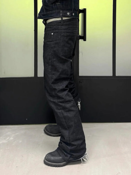 BootCut Original Jeans Wide Leg Trousers Straight Button Design ZJ124