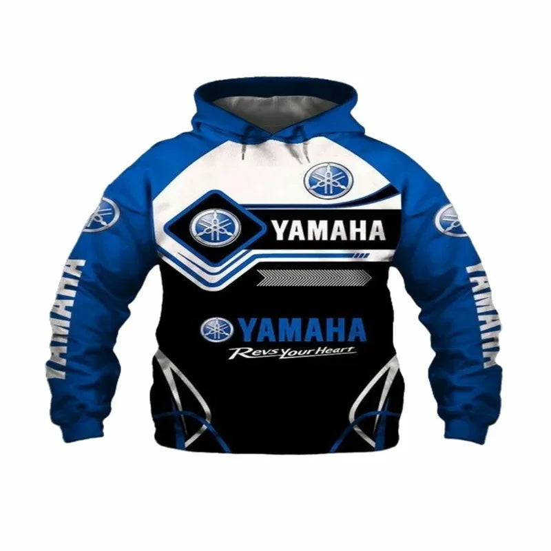 New Yamaha Motorcycle Men's Hoodie 3D Printed Pullover Super Street Style High Quality Sweatshirt Windbreaker Sportswear