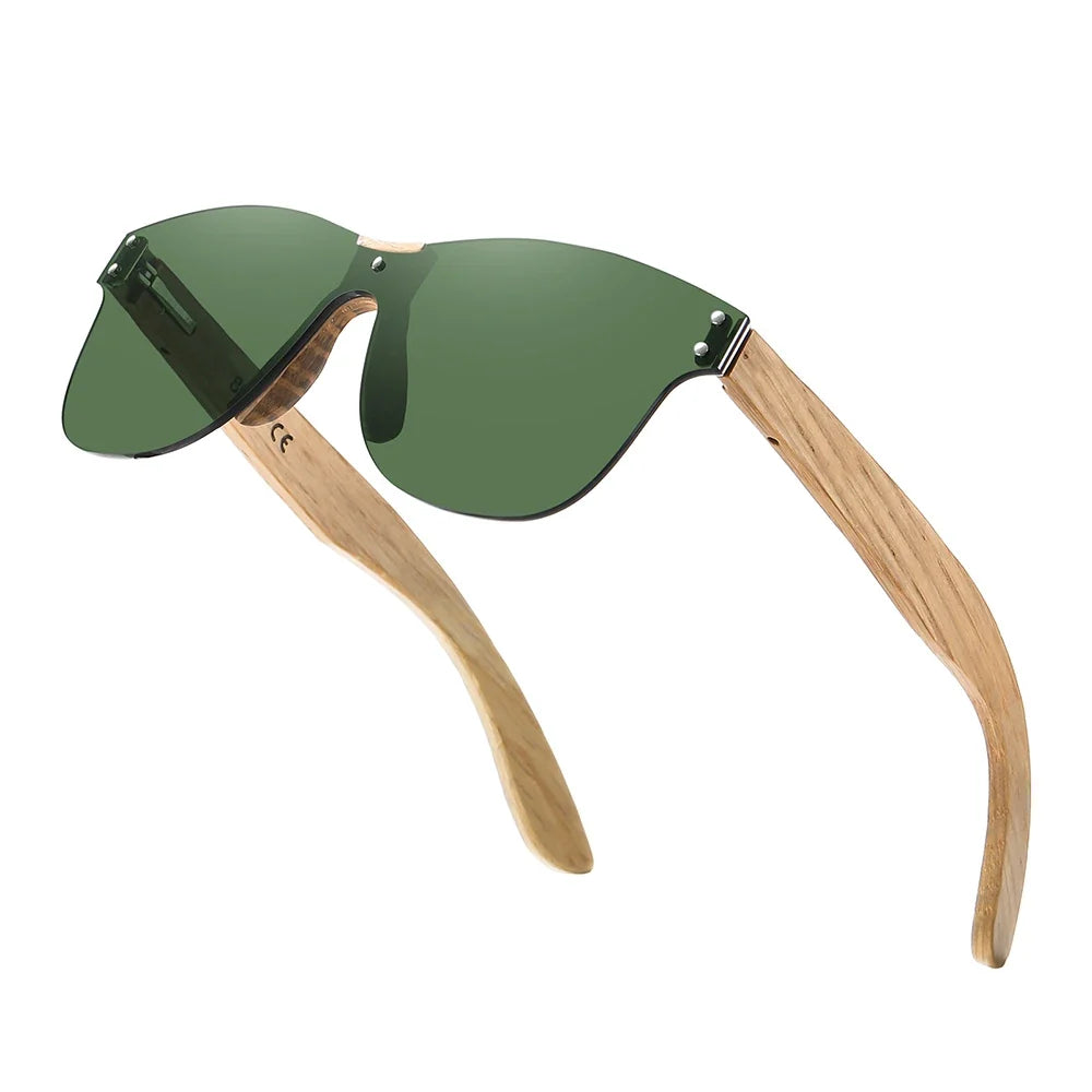 Eco-Friendly Retro Oak Sunglasses UV400 Wooden Sunglasses for Men and Women Universal Fashion Anti-Blue Lens 8031