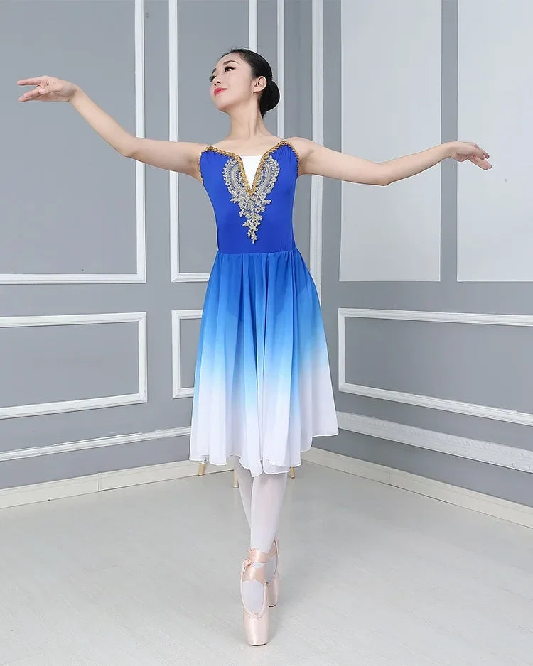 Long Adult Children Ballet Tutu Dress Modern Dance Children's Performance Clothes Ballet Skirt Practicing Clothes Fluffy Skirt