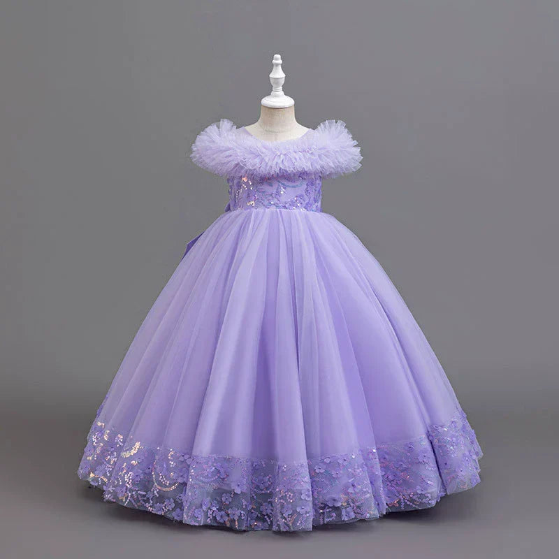 Summer Dress for Kids Girl Lace Sleeveless Baby Girl Princess Dress Fashion Solid Children Girls Party Dresses 2-9 Years