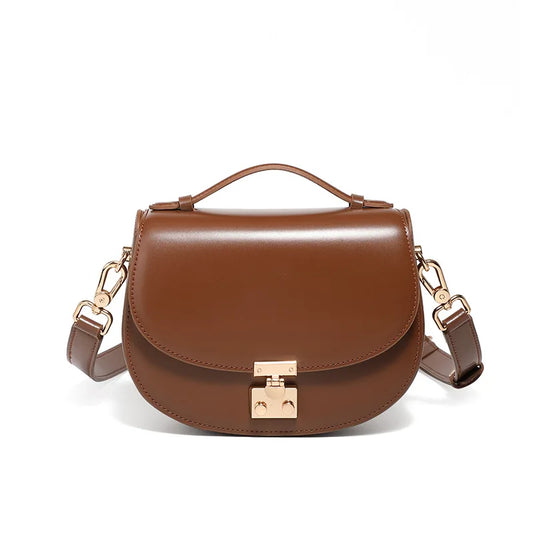 Genuine leather woman bag cowhide Shoulder bag Minimalism luxury bags womans high quality 2025 ladies crossbody bag