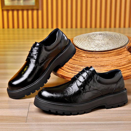 Men Comfortable Leather Work Shoes for Long Standing