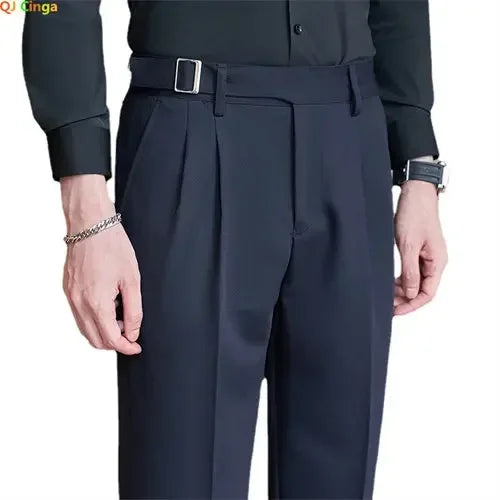 Yellow Men's Suit Pants, Fashion Slim Dress Trousers ,White Black Blue Green Pantalones Hombre Fall/Winter Male Pant, 2025 New