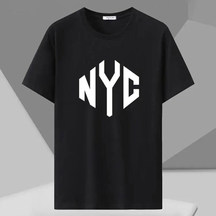 MenT Shirts Printed Tee Plus Size 110-180kg 5XL 6XL 7XL Black T-shirt Round Neck Short Sleeve Oversized Tops Big Men Clothing