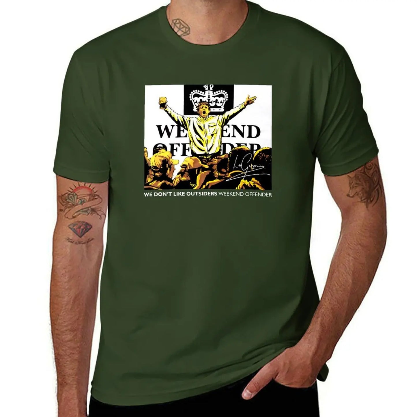 We Don't Like Outsiders Weekend T-Shirt hippie clothes heavyweights men graphic t shirts