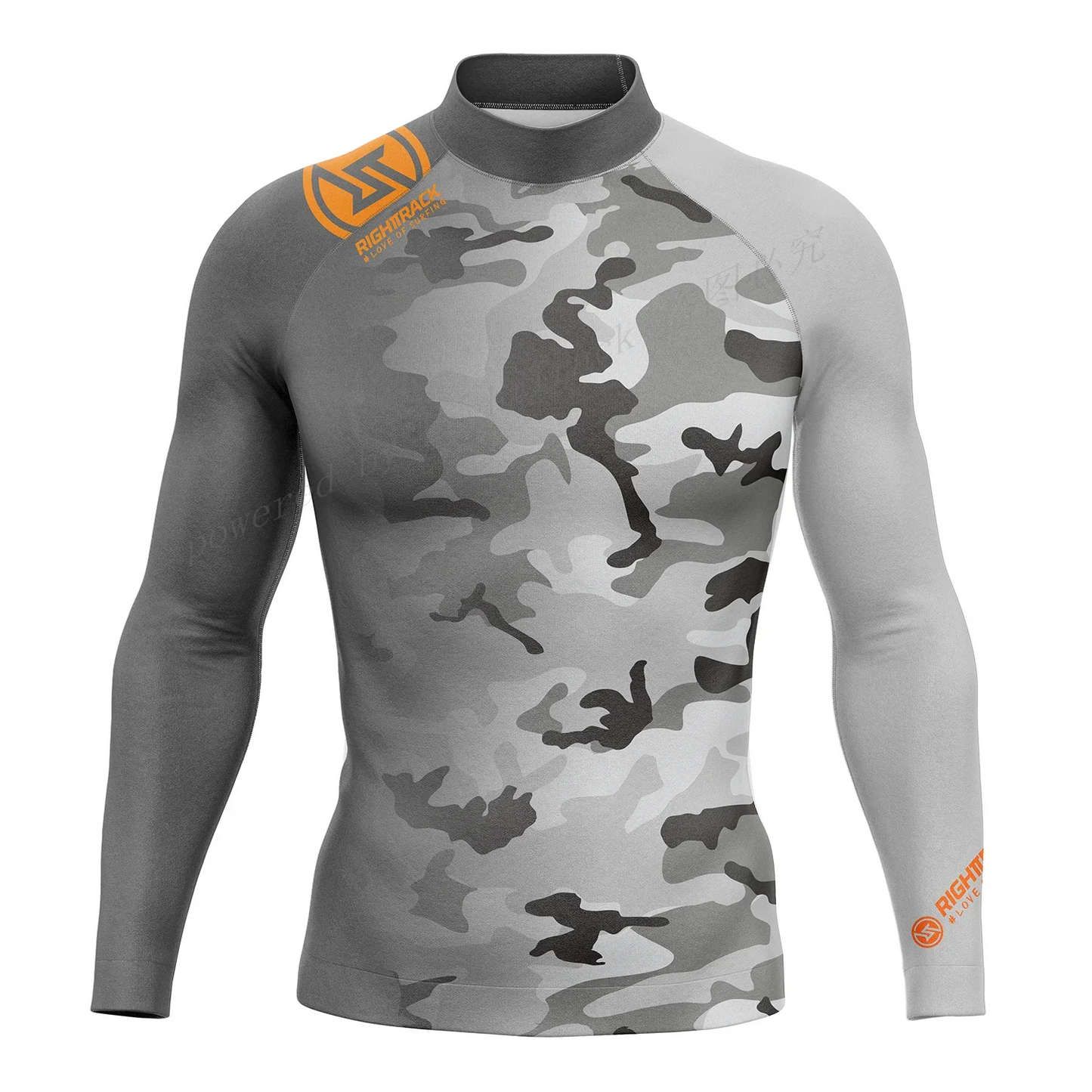 RightTrack Men's Rashguard Snorkeling UV Camouflage Long Sleeve Surfing T-Shirt Swimwear UPF Diving Sunscreen Beachwear