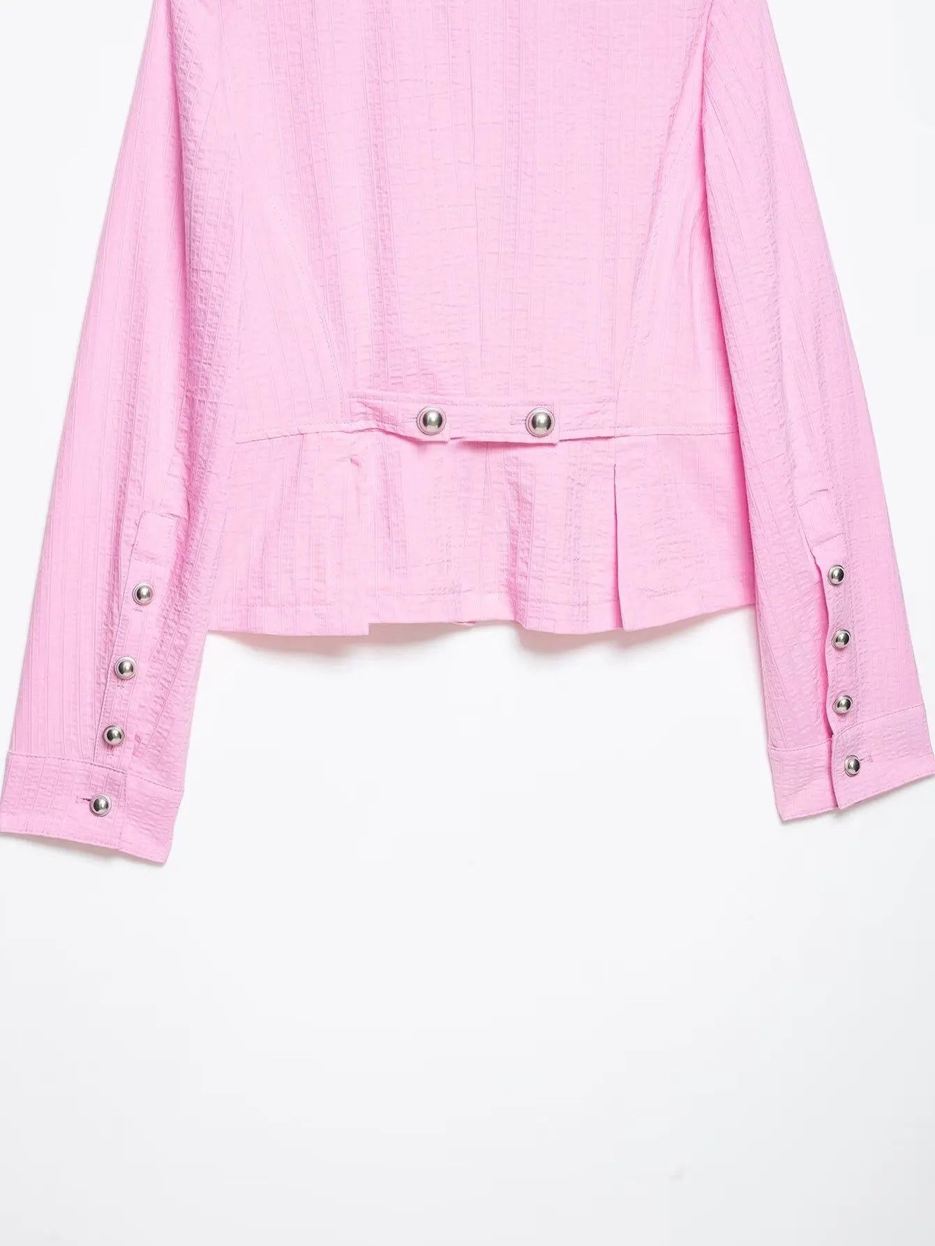 Spring Summer New Arrival Women's Fashion Pure Cotton Double Buttoned Suit Jacket ZR Style Short Sleeve Long Sleeve Regular Fit