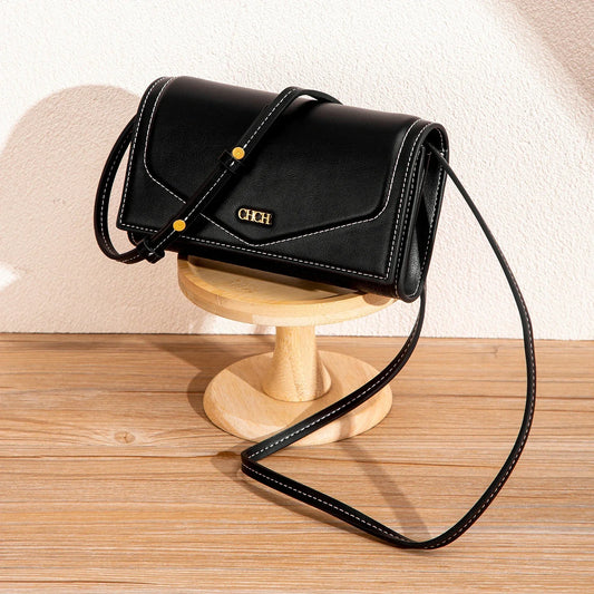 Magnetic Buckle Folding Small Square Bag Classic Women's 2026 Autumn Solid Color Simple New Single Shoulder Crossbody Bag