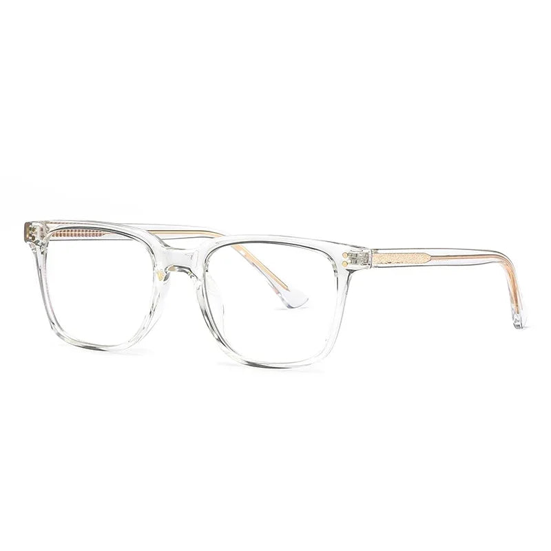 Men's Square Classic Eyeglass Frames Myopia Hyperopia Anti-Blue Light Reading Glasses Customizable Prescription PFD2082