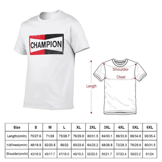 Spark Plug Retro Distressed Emblem - Cl T-Shirt Short sleeve tee new edition slim fit t shirts for men