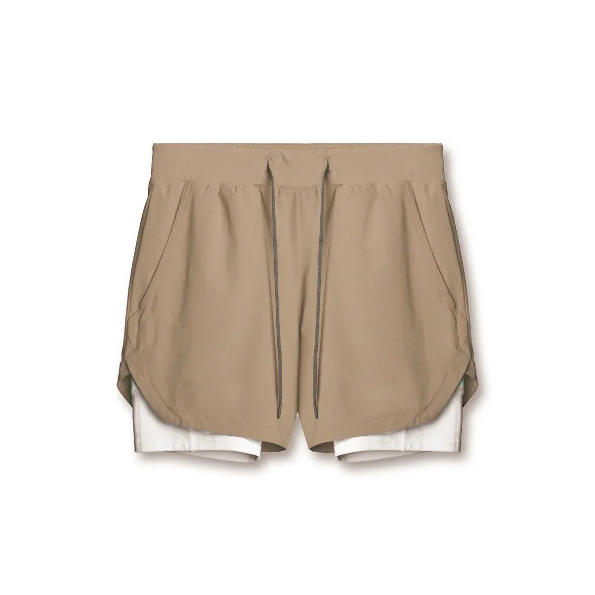 Fashion Gym Shorts for Men Clothing Casual Sweatpants Outdoor Running and Cycling Breathable Double-layer Shorts Men