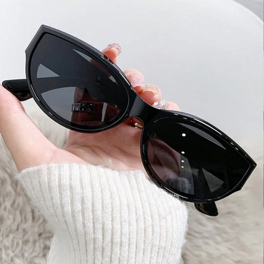 Cycling 4pcs Retro Cat Eye Women Sunglasses Fashion Small Frame High-end Trend Accessory Vintage Brand Sun Glasses UV Resistant