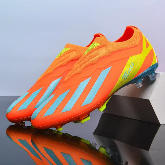 Men Soccer Shoes Long Spikes Soccer Cleats Indoor Sports Shoes Professional Football Boots Drop Shipping Unisex Breathable Soft