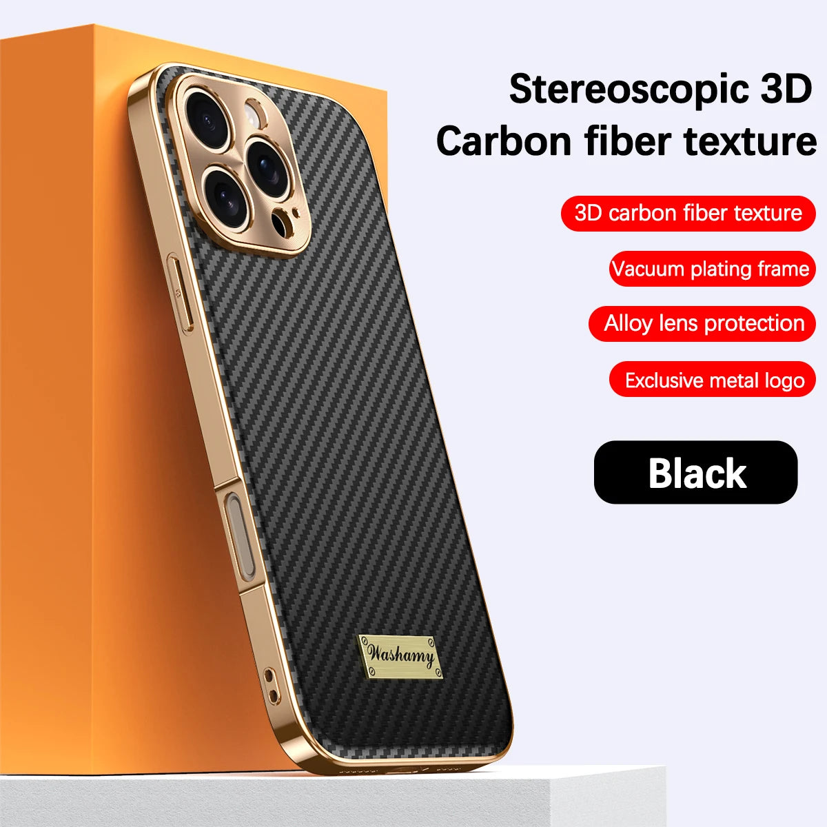 Luxury Plating Leather Carbon Fiber Texture Phone Case For iPhone 17 16 15 14 13 Pro Max Plus 17Air Alloy Lens Shockproof Cover
