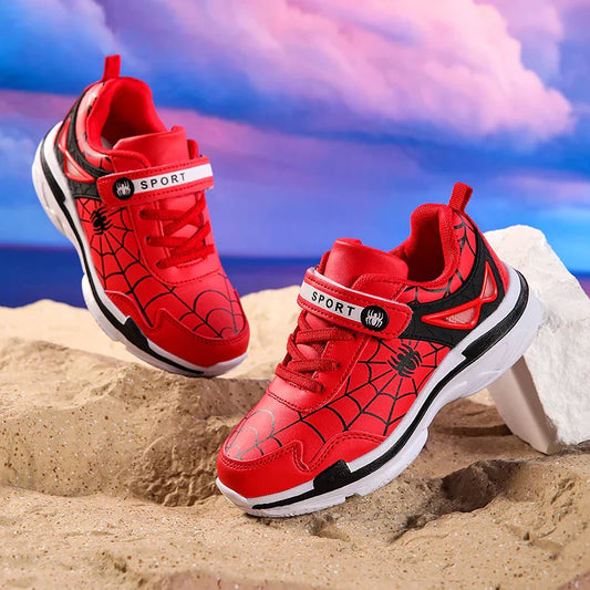 A pair of children's four-season leather sport shoes, soft, comfortable, wear-resistant casual shoes, size 26-38,BH-828