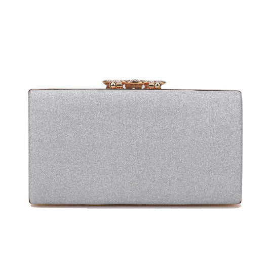 Sequined Fashion Women Evening Bags Crown Metal Chain Shoulder Day Clutch With Rhinestones Wedding Party Handbags