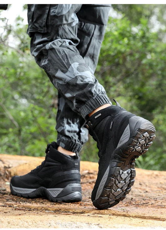Men's Boot Combat Mens Ankle Boot Tactical Boot Male Shoes Work Safety Shoes Motocycle Boots Outdoor Hiking Shoes