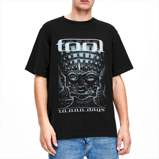 Rock Tool Band T Shirts Leisure Vintage Streetwear Cotton Short Sleeve Graphic Men Women Amusing Harajuku Daily Cool Unisex Tops