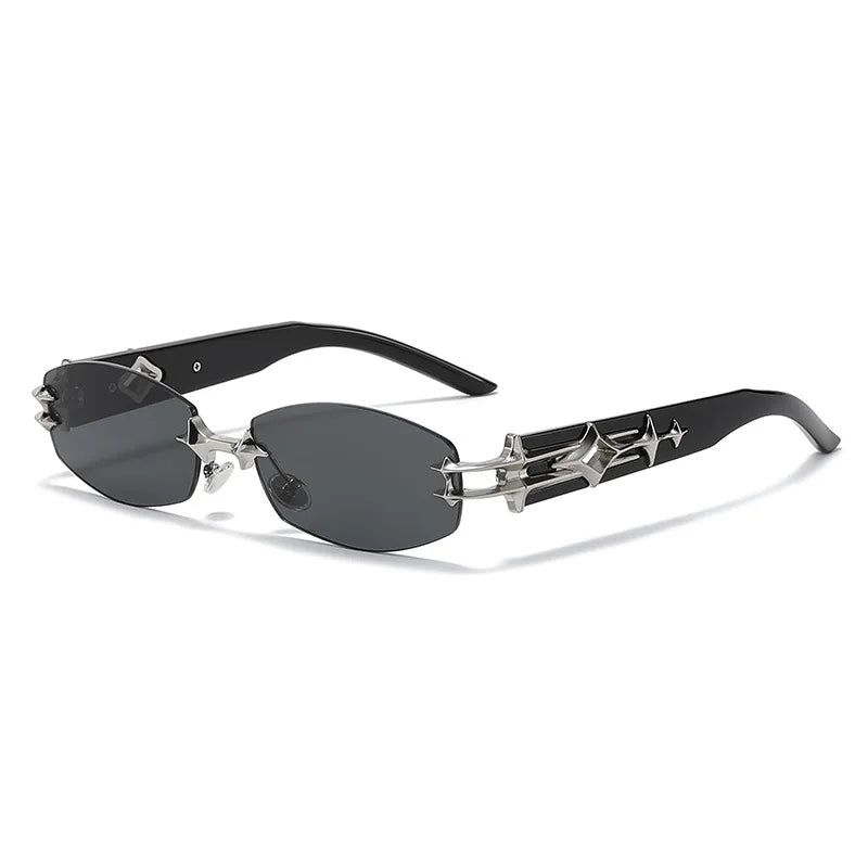 2026 New Fashion Eyewears Men Women Frameless Beveled Sunglasses Unisex Gradient UV400 Luxury Brand Sun Glasses Gafas De Sol