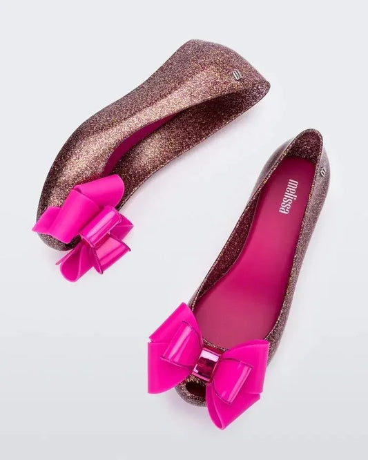 Brazilian Melissa Children's Shoes 2024 New Style Jelly Shoes For Medium To Large Children BowWomen's Princess Single Shoes Spri