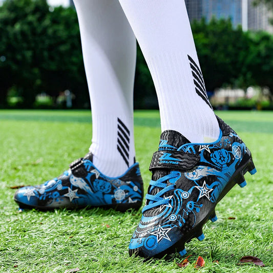 Children's Soccer Shoes Cleats Sneakers FG Sport Non-Slip Kids Football Boots Training Match Boys Youth Professional Shoes New