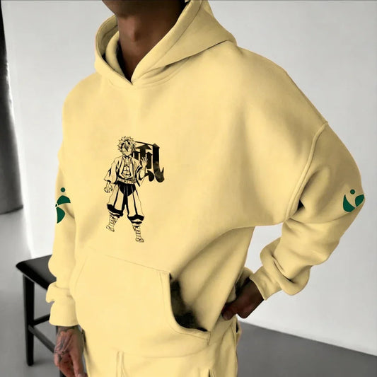 Demon Slayer: Kimetsu no Yaiba Men's Hoodie Shinazugawa Sanemi Anime Spring Autumn Winter Boy Long-sleeved Parent-child Outfit