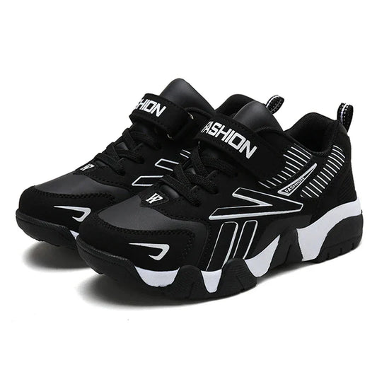 Four Seasons Leather Kids Shoes Non Slip Outdoor Children Walking Sneakers Casual Boys Sport Tennis Size 28-39