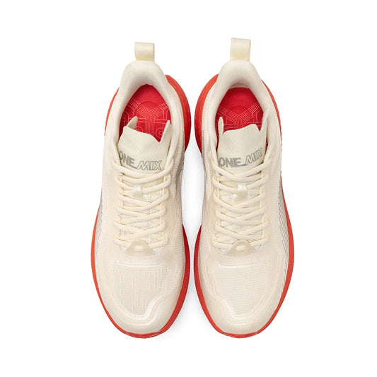 23613 Men Women Summer Lightweight Breathable Running Shoes Shock Absorb Thick Sole High Rebound Wearproof Sports Sneaker