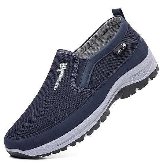 Loafers Men Sneakers Mesh Breathable Non-Slip Slip On Vulcanized Shoes Soft Sole Solid Color Comfortable Water Shoes