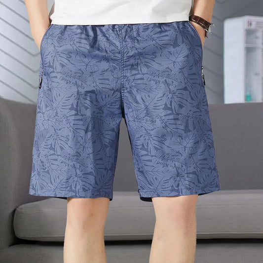 Men's Quick Dry Cotton Short Relaxed Fit Casual Sweat Shorts Joggers Big Size 6XL Man Beach Print Shorts Swimsuit