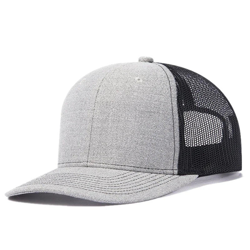 Hot Sale Unisex Cap Slight Curved Brim Style Trucker Hat Men & Women Casual Outdoor Breathable Summer Cap