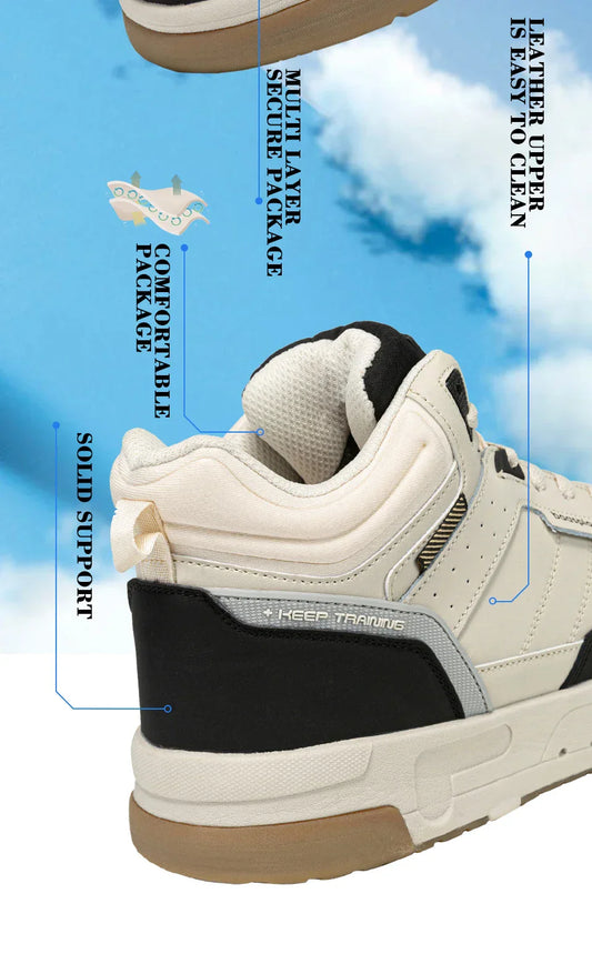 Men Winter Sneakers Casual Skateboard Shoes for Men Comfort Plush Warm Cotton Shoes Non-Slip Outdoor Male Sneakers